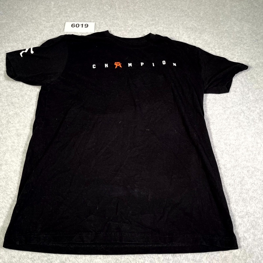 Ryan Garcia Champion T Shirt Mens Large Black The King Boxing Graphic Crew Neck